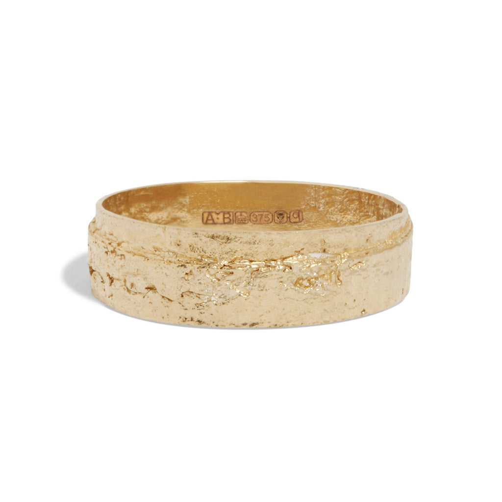 Women's Wrapped Paper Ring in 9k Yellow Gold