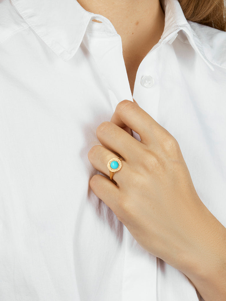 Turquoise Signet Ring