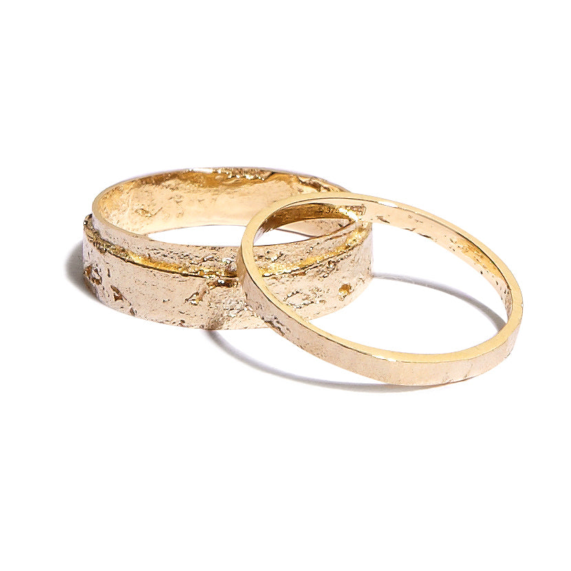 Women's Wrapped Paper Ring in 9k Yellow Gold